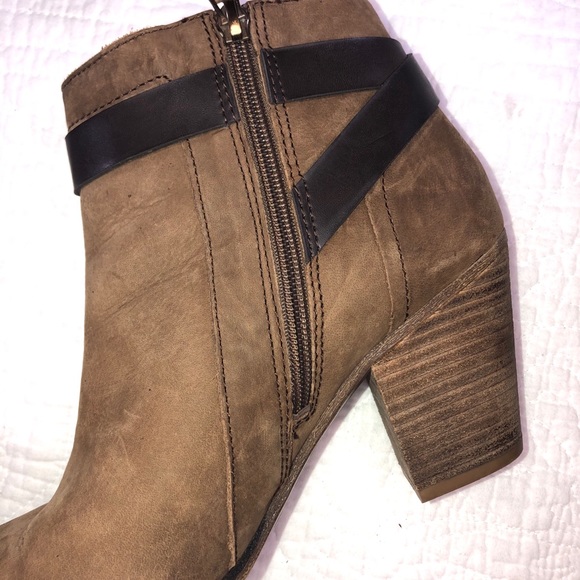 FRANCO SARTO Dotty Ankle Boots Tan Leather Sz 9 - Picture 13 of 14